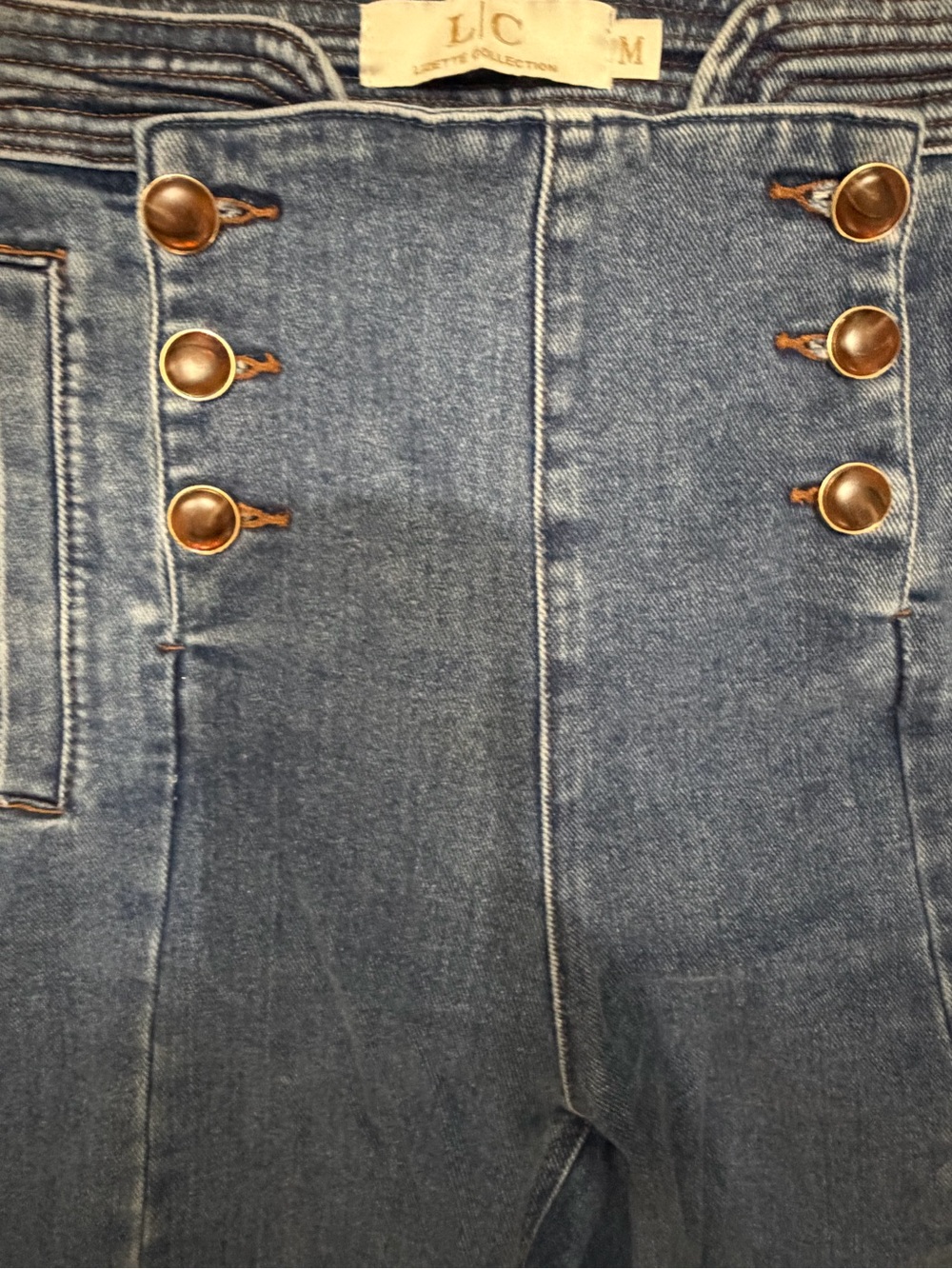 Light Blue High-Waist Button-Front Women’s Jeans